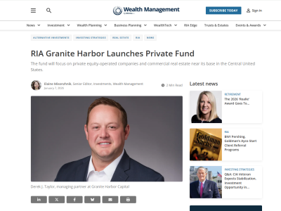 RIA Granite Harbor Launches Private Fund