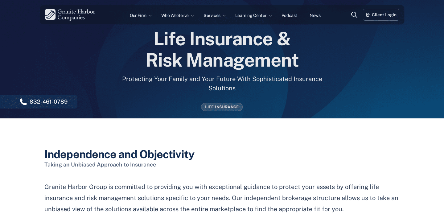 Life Insurance & Risk Management | Granite Harbor Advisors